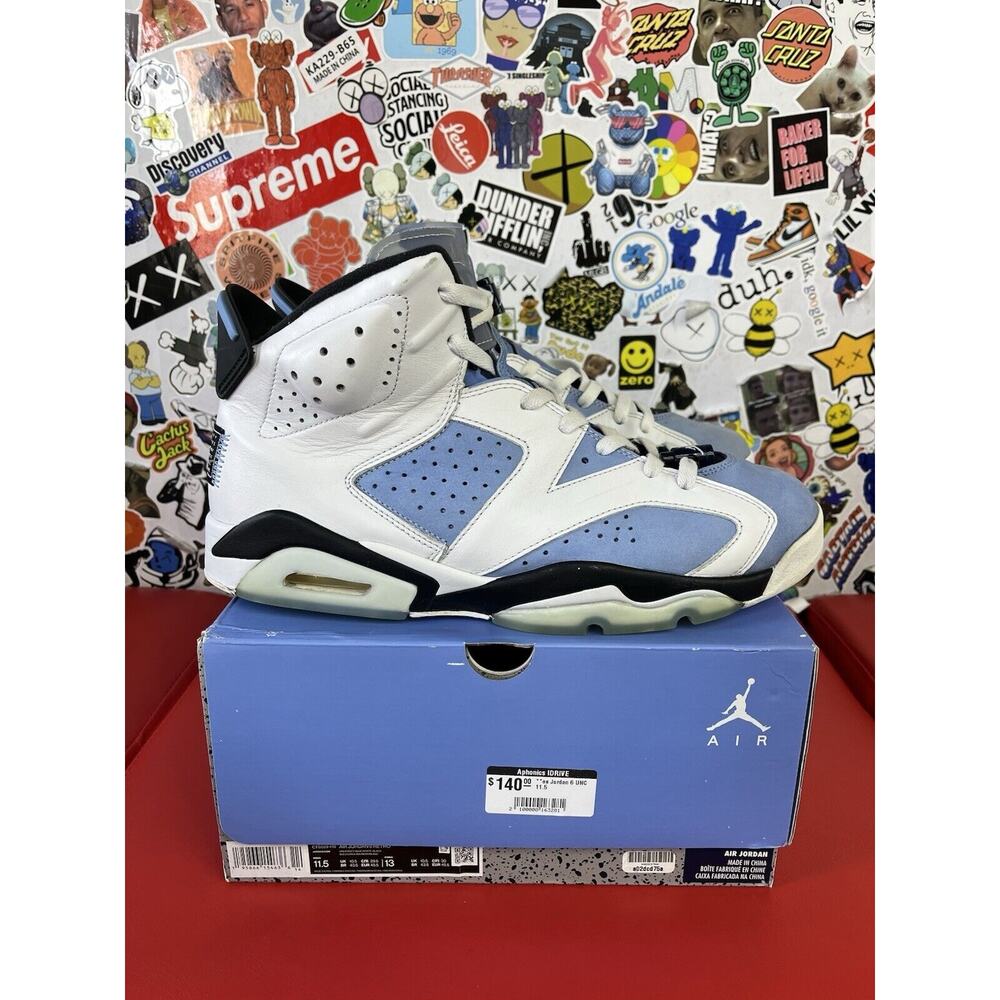 Size 11.5 - Jordan 6 Retro Mid UNC Home 100% Authentic